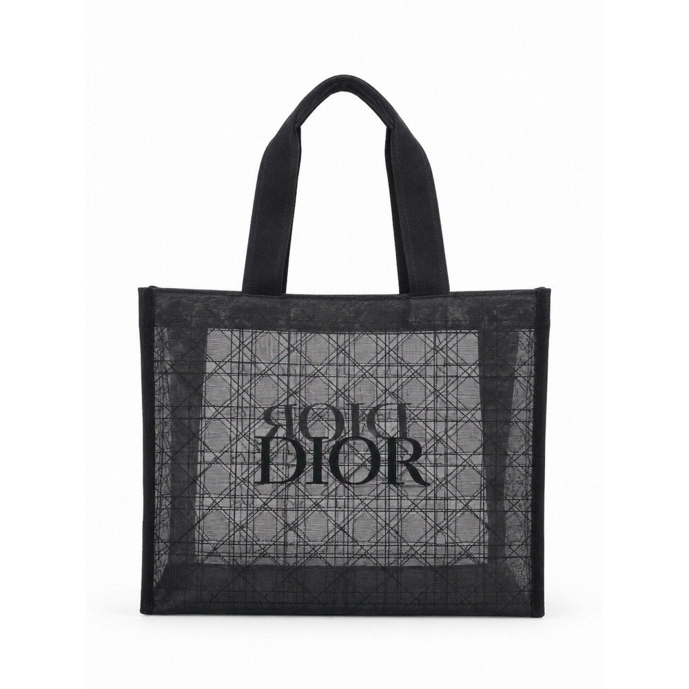 Christian Dior Beauty Parfums VIP Black Velvet Mesh Large Tote Bag - Picture 2 of 11